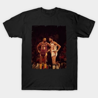 Wilt Chamberlain vs Kareem Abdul Jabbar T-Shirt